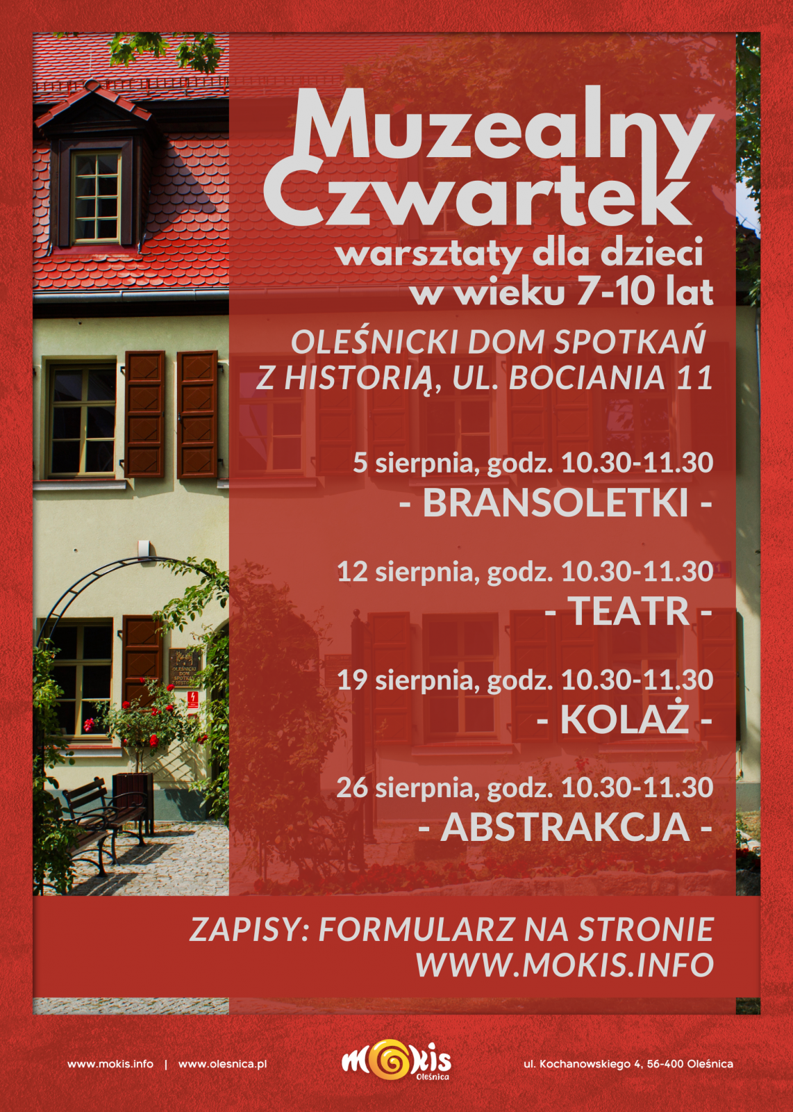 plakat z programem muzealne czwartki